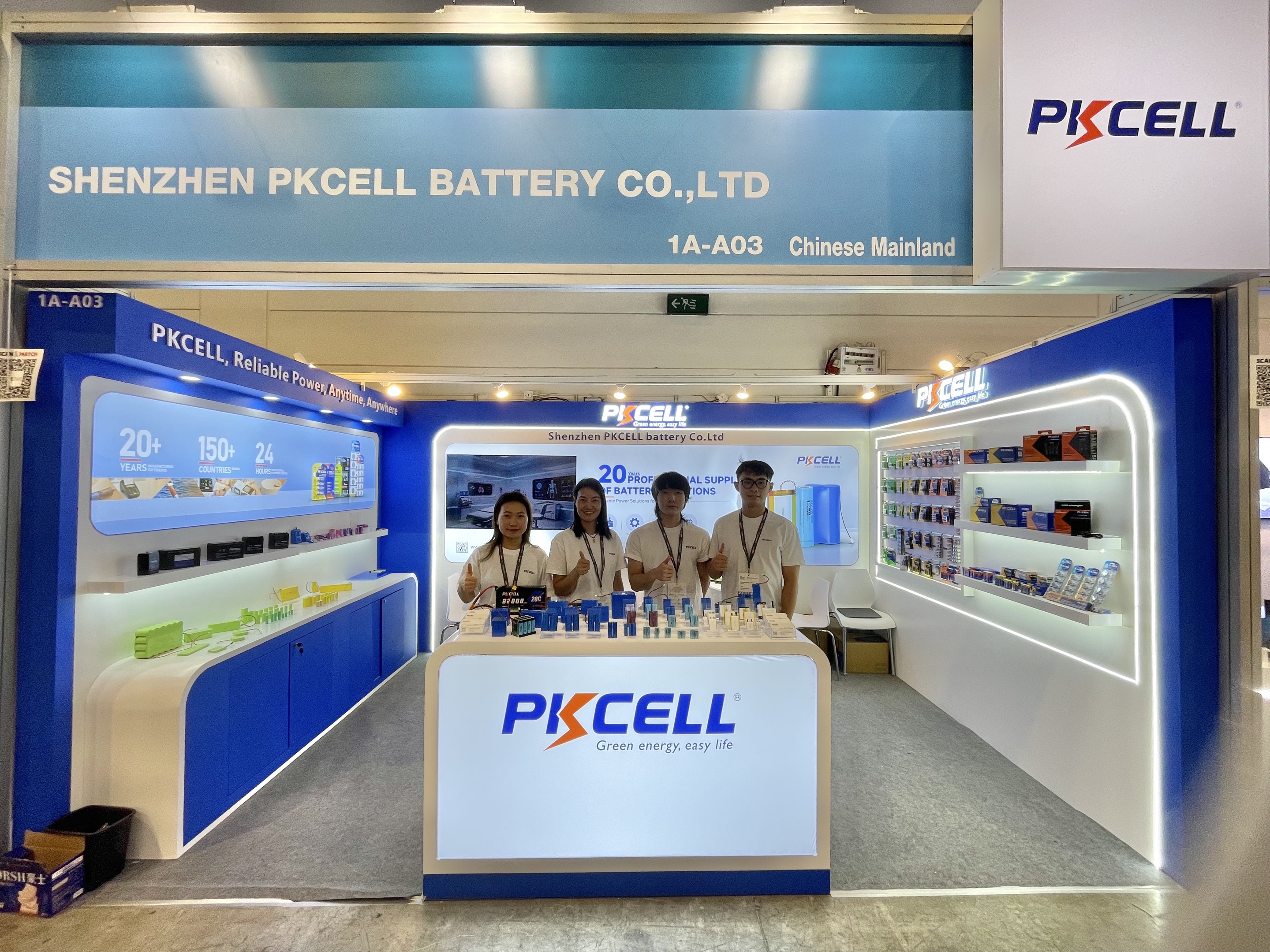 PKCELL比苛香港展会团队及展位现场 PKCELL比苛香港展会团队及展位现场